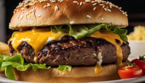 Double Beef Burger with Bacon